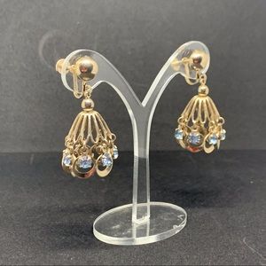 Vintage gold chandelier earrings